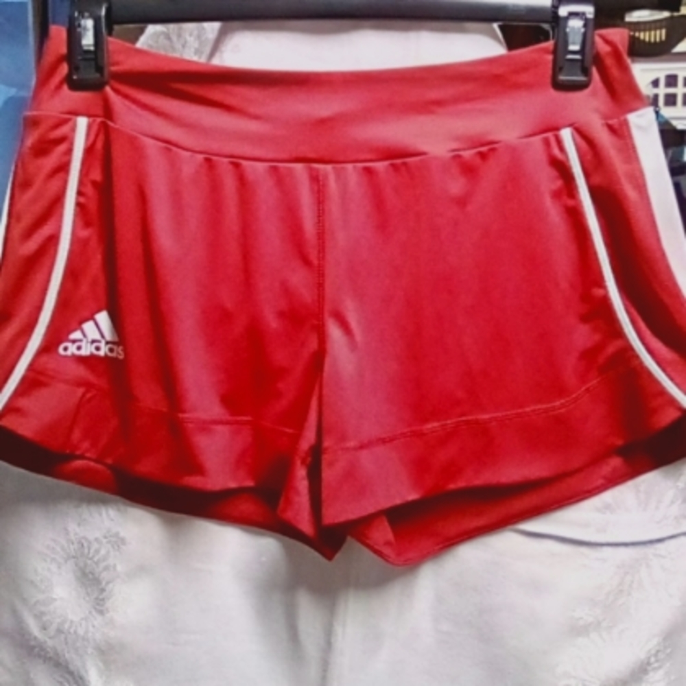 🍭Adidas climacool red running shorts size medium